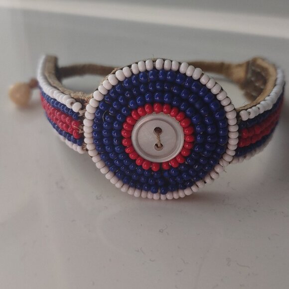 Vintage Masai Beaded bracelet - Picture 1 of 6